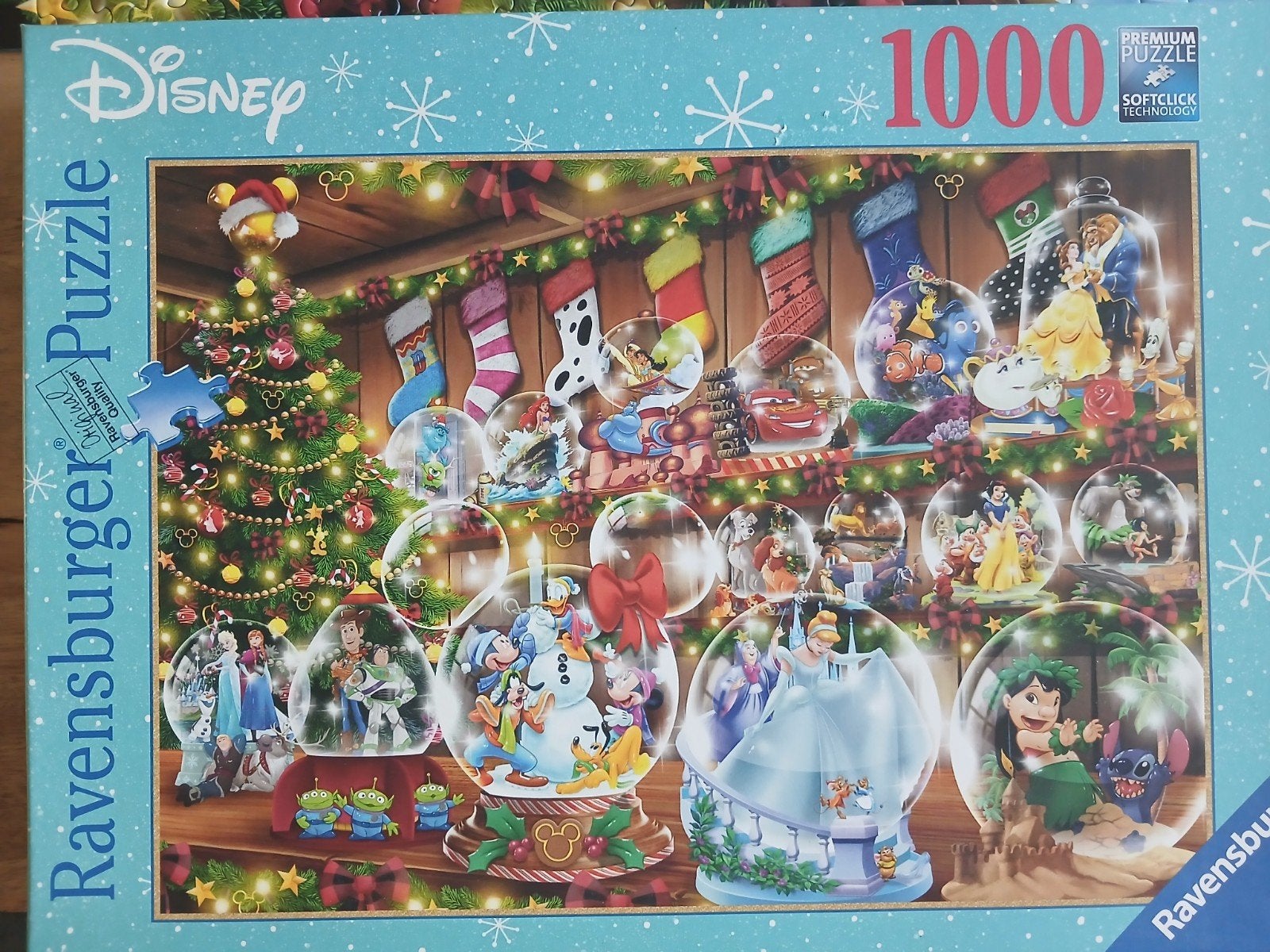 kerstpuzzel disney, Ophalen, 500 t/m 1500 stukjes, Zo goed als nieuw