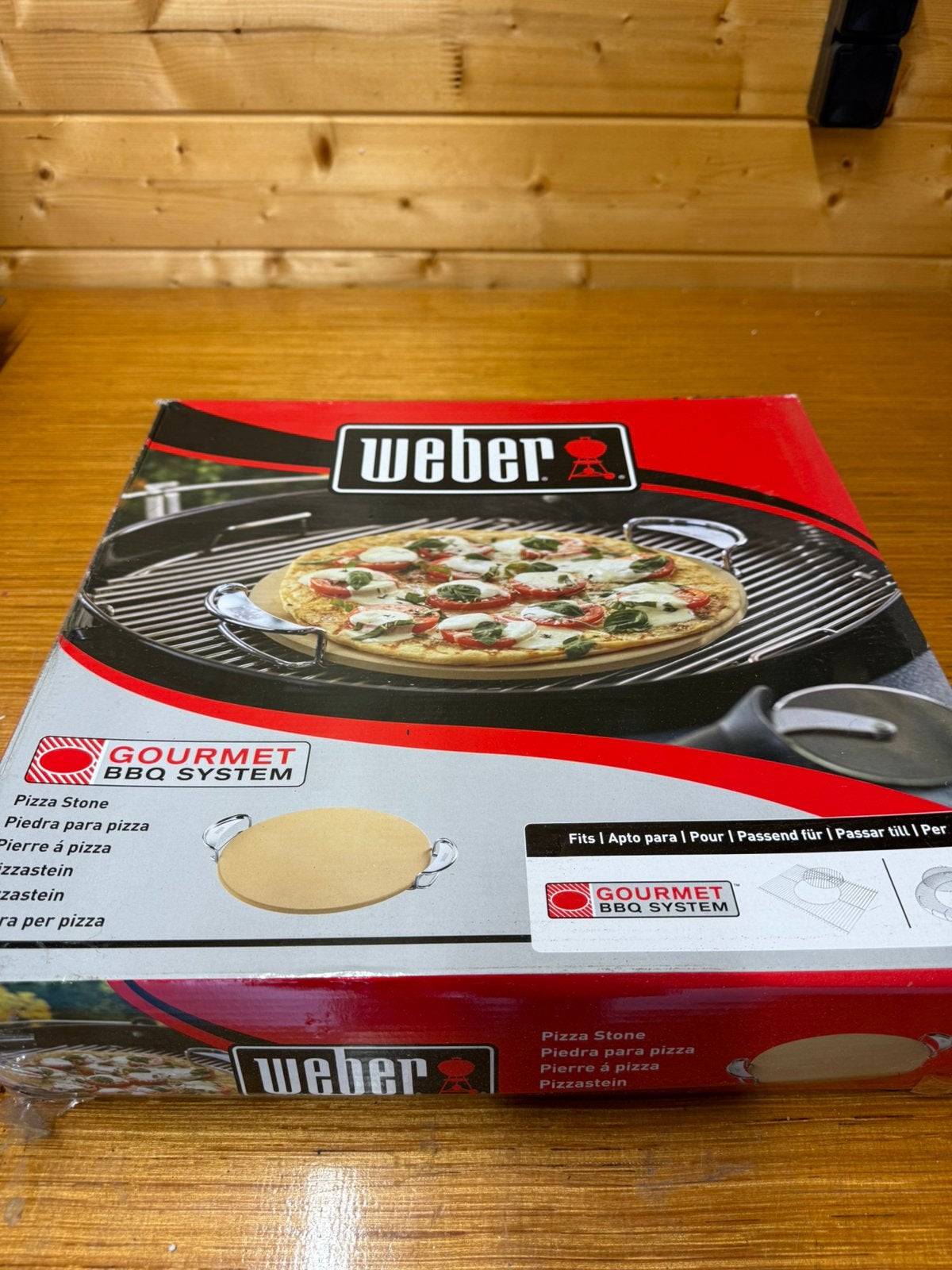 Weber bbq pizzasteen, Ophalen of Verzenden, Gebruikt