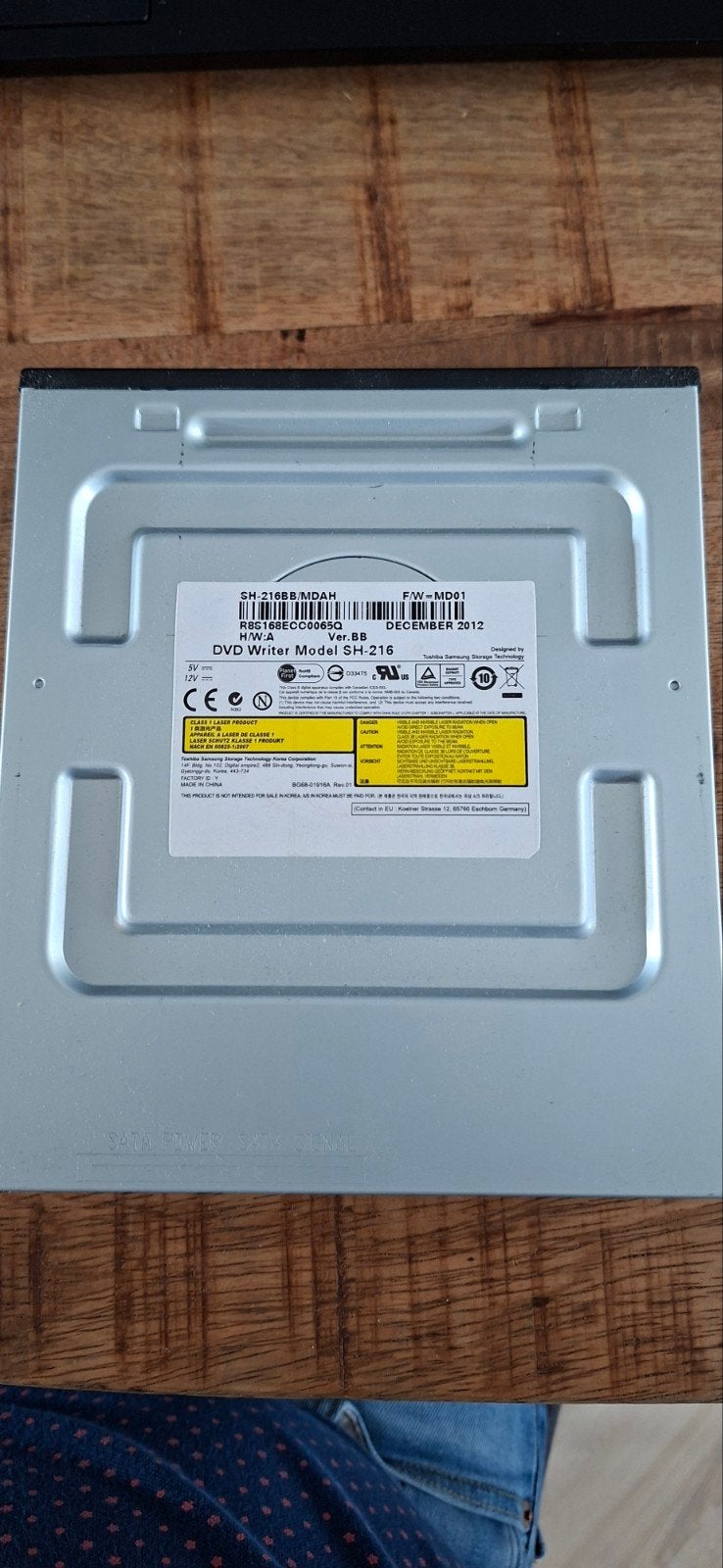 Samsung SH-216BB DVD Writer Intern, Intern, Gebruikt, Dvd, Ophalen of Verzenden