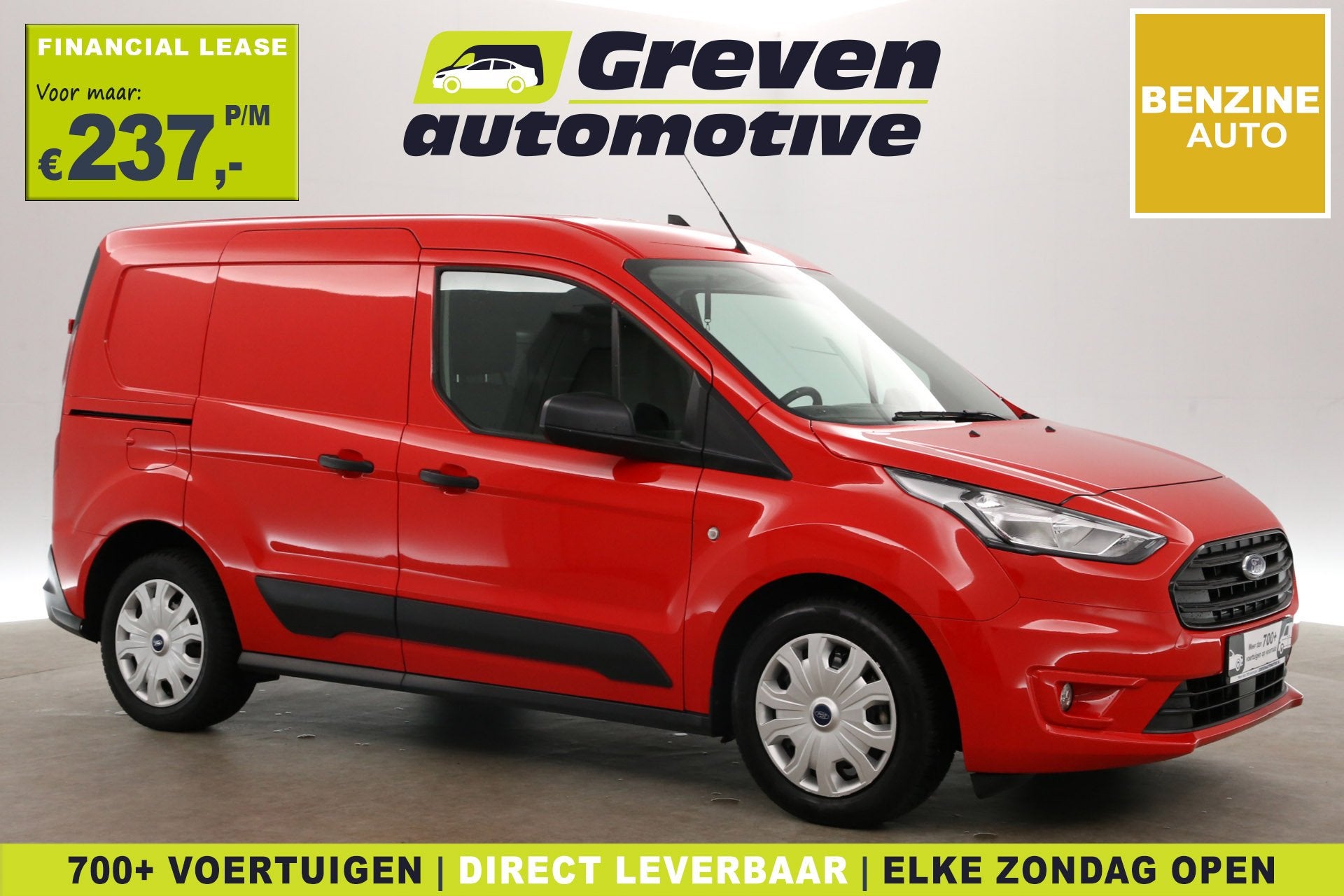 Ford Transit Connect 101PK | Benzine | Airco | Parkeersens., Gebruikt, 4 cilinders, Bedrijf, Handgeschakeld