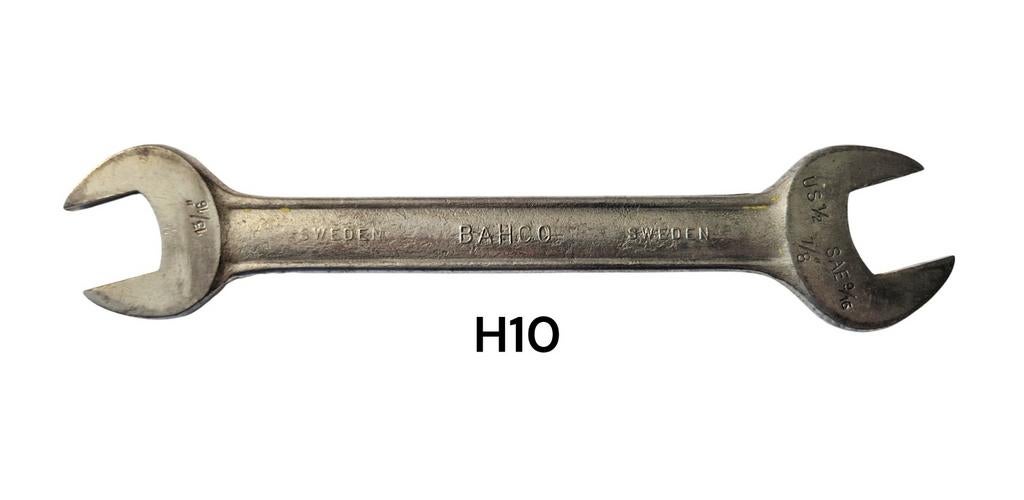 Vintage BAHCO Steeksleutel - Zweden | Oldtimer Garage (H10), Auto diversen, Autogereedschap, Verzenden, Gebruikt