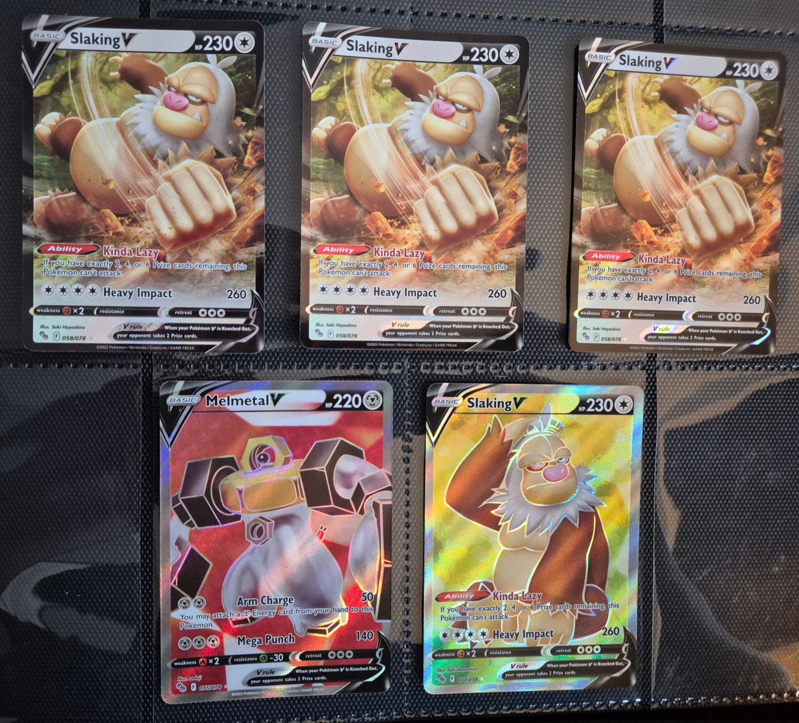 Pokémon Go TCG: Slaking V & Melmetal V Kaarten, Ophalen of Verzenden, Zo goed als nieuw