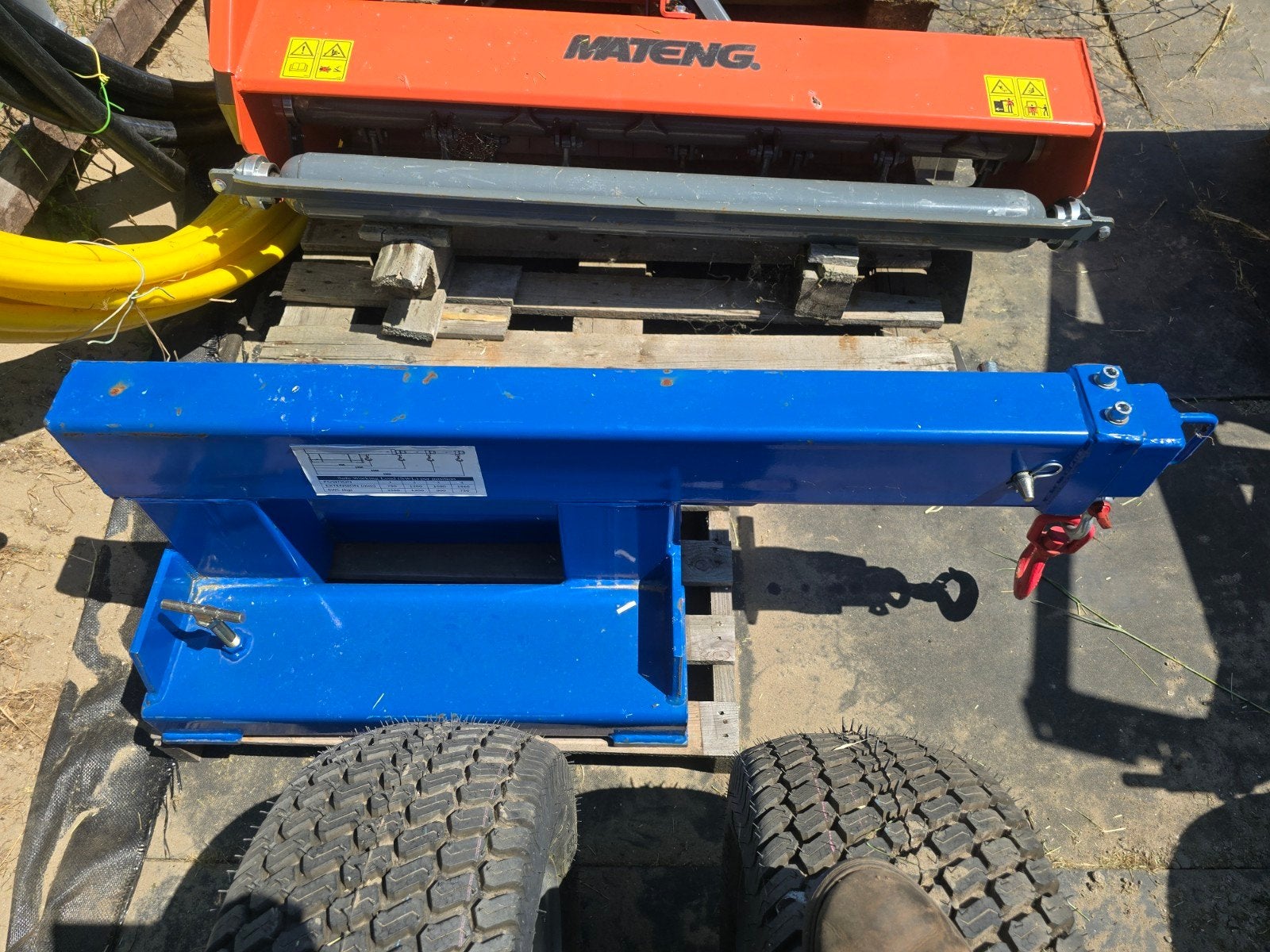 Hefbalk / Hijsbalk voor heftruck, Doe-het-zelf en Verbouw, Ophalen, Zo goed als nieuw, Handmatig
