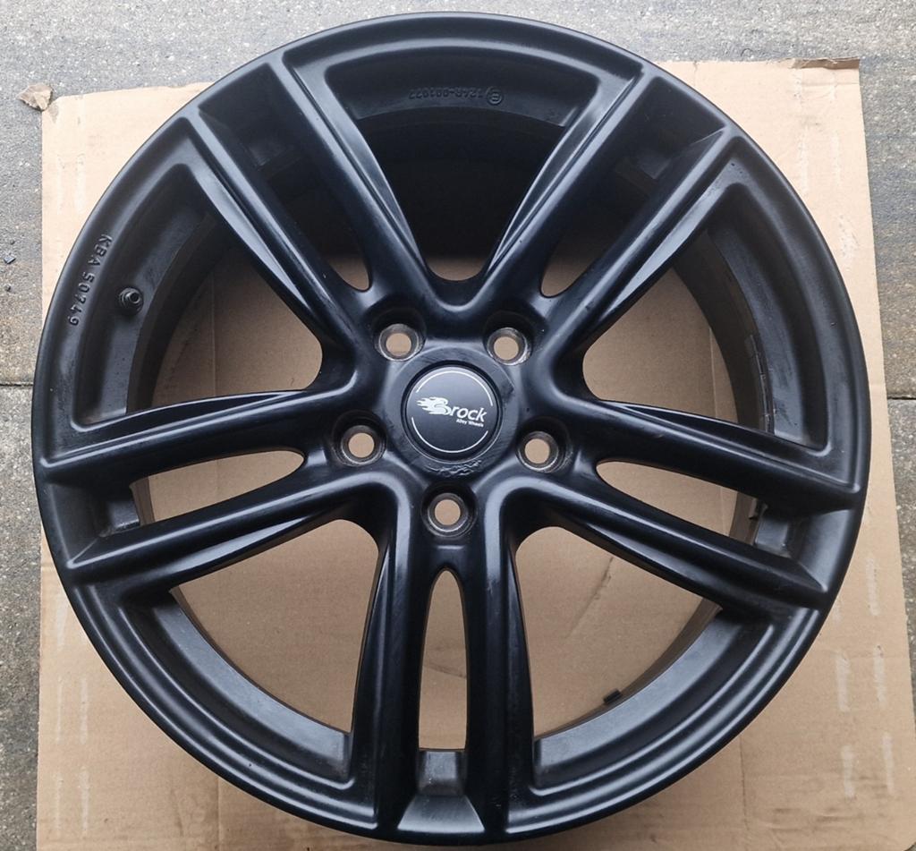 Set van 4 Brock RC27 17 inch velgen, zwart, Auto-onderdelen, Banden en Velgen, Ophalen, Gebruikt, Velg(en), 17 inch