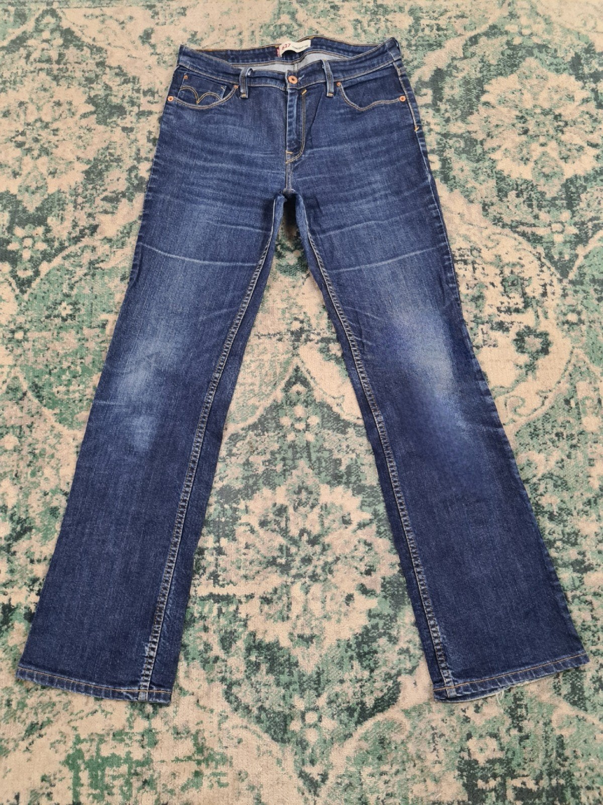 Levi's 627 straight Fit W30 L32 Dames Tulsi3032 Hig-rise, Blauw, Ophalen of Verzenden, Zo goed als nieuw, W30 - W32 (confectie 38/40)