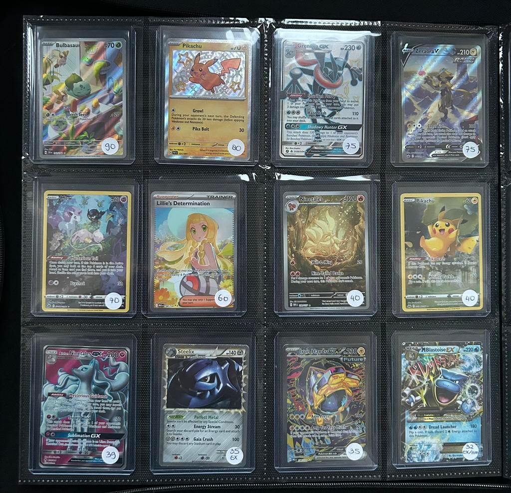 LOSSE VERKOOP Map met Pokemon kaarten (ex/EX/GX/V), Ophalen, Zo goed als nieuw, Meerdere kaarten