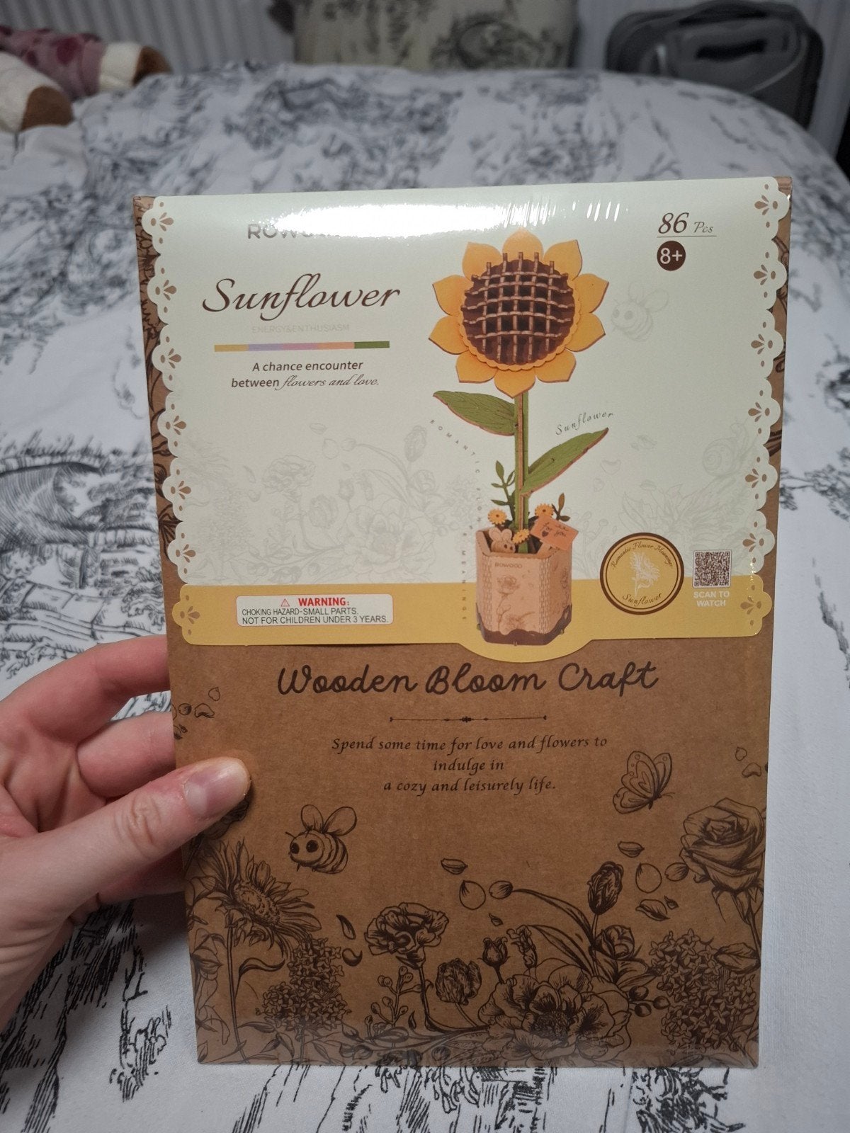 Houten 3D Puzzel Zonnebloem Knutselset - Nieuw, Nieuw, Meerkleurig, Knutselset, Natuur en Bloemen