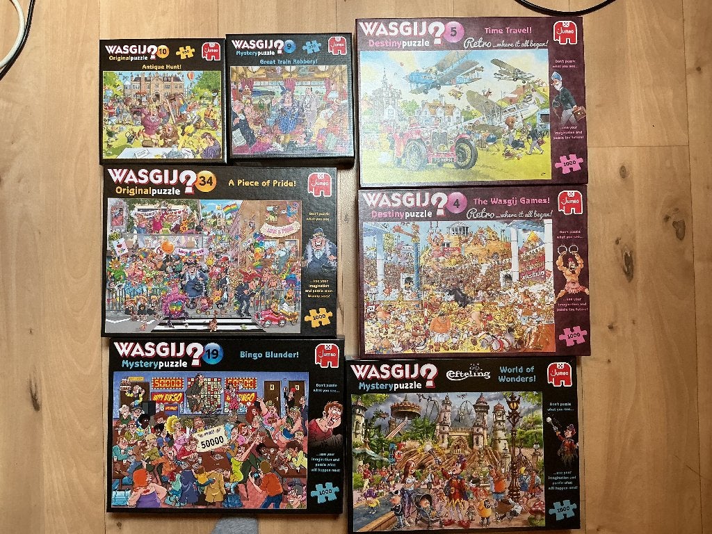 Wasgij puzzels, Ophalen, 500 t/m 1500 stukjes, Zo goed als nieuw