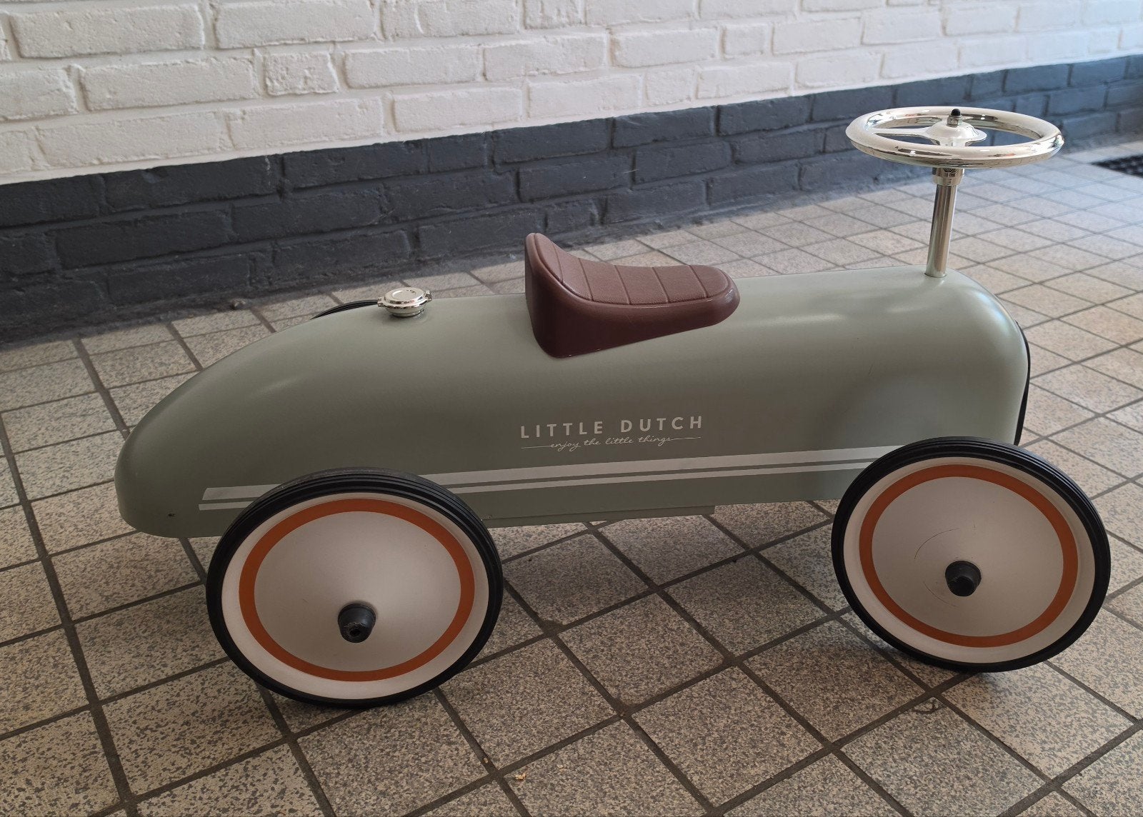 Little Dutch loopauto - Retro mintgroen, Ophalen, Zo goed als nieuw, Loopvoertuig