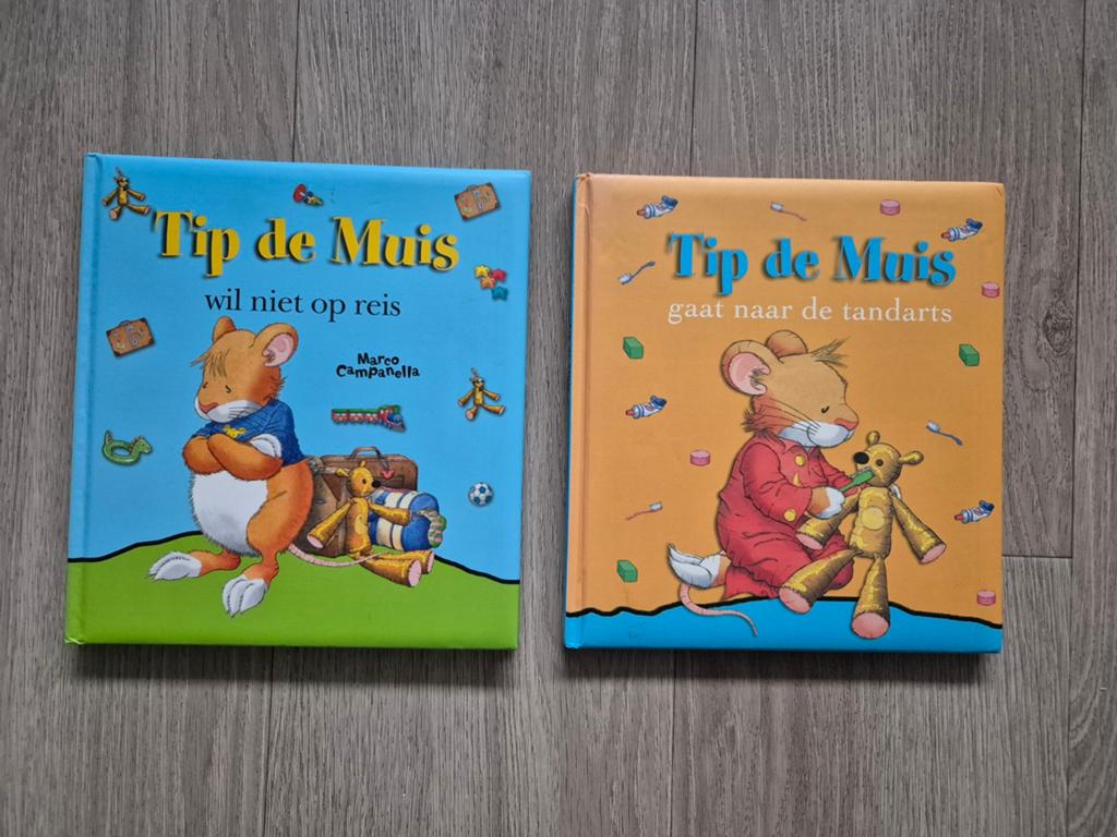 Anja De Lombaert - Tip de Muis wil niet op reis + tandarts, Ophalen of Verzenden, Zo goed als nieuw, Fictie algemeen