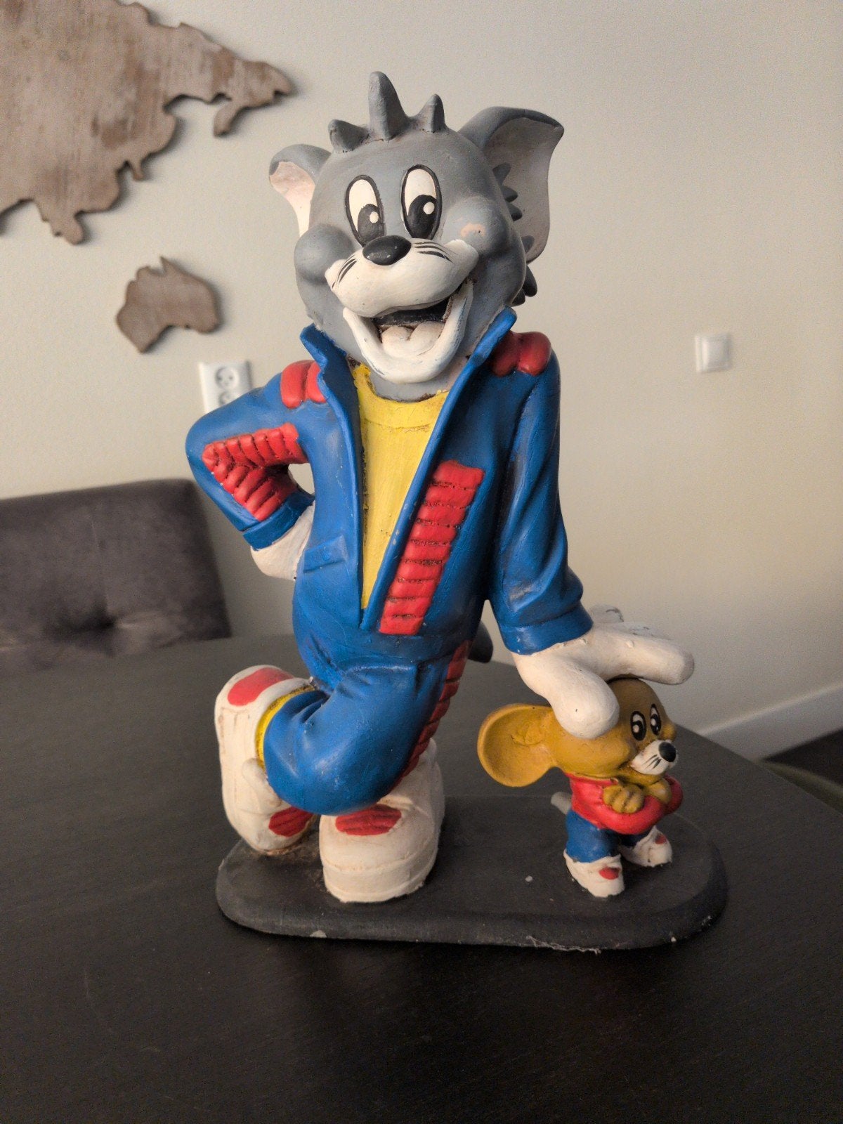 Vintage Tom en Jerry beeld - Uniek verzamelobject, Ophalen of Verzenden, Gebruikt