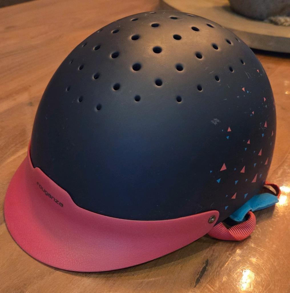 Paardrij cap kinderen 55 tot 58 cm verstelbaar, Dieren en Toebehoren, Paardrijkleding, Gebruikt, Kinderen, Overige soorten, Ophalen of Verzenden