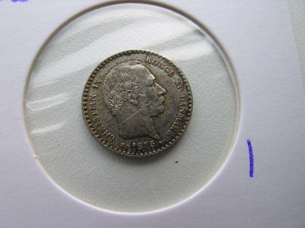 10 Ore 1875 Denemarken, Ophalen of Verzenden, Overige landen, Losse munt