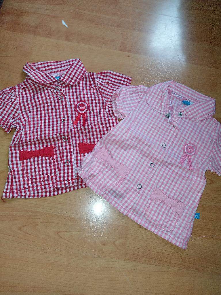 (F9) 2 blousjes maat 62, Kinderen en Baby's, Babykleding | Maat 62, Meisje, Lief!, Ophalen of Verzenden, Zo goed als nieuw