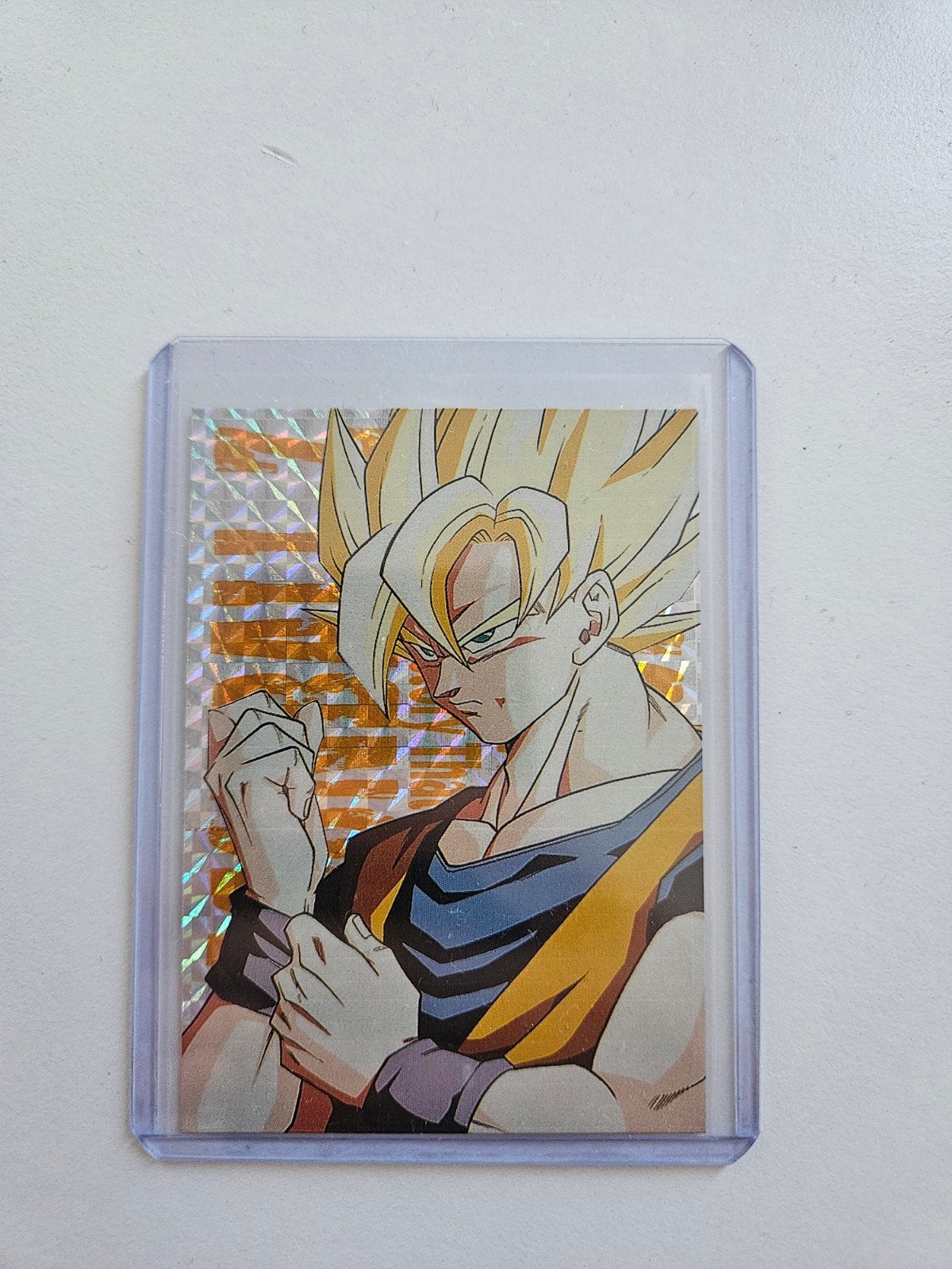Dragonball Z kaart 1999 G-1 JPP / Amada Super Saiyan Goku, Hobby en Vrije tijd, Verzamelkaartspellen | Overige, Ophalen, Zo goed als nieuw