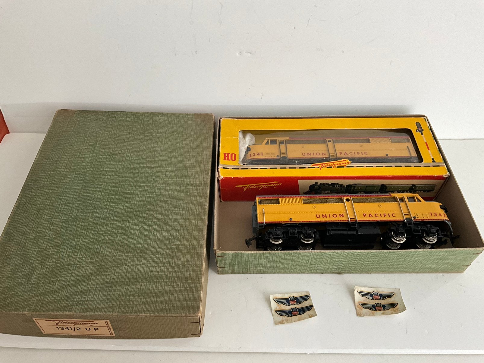Fleischmann dieselloc Union Pacific RR 1341/1342UP met ovp, Fleischmann, Ophalen of Verzenden, Zo goed als nieuw, Gelijkstroom