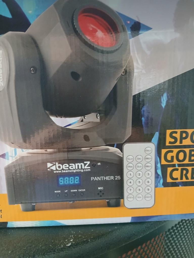 BeamZ Panther 25 Spot Gobo Cree Moving Head, Ophalen of Verzenden, Zo goed als nieuw