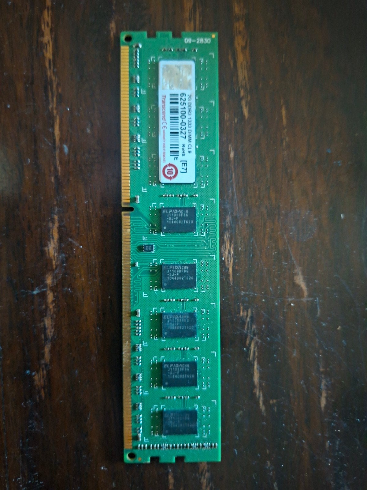 Transcend 2GB DDR2 RAM Geheugenmodule voor Desktop, Gebruikt, Ophalen of Verzenden, DDR2, Desktop