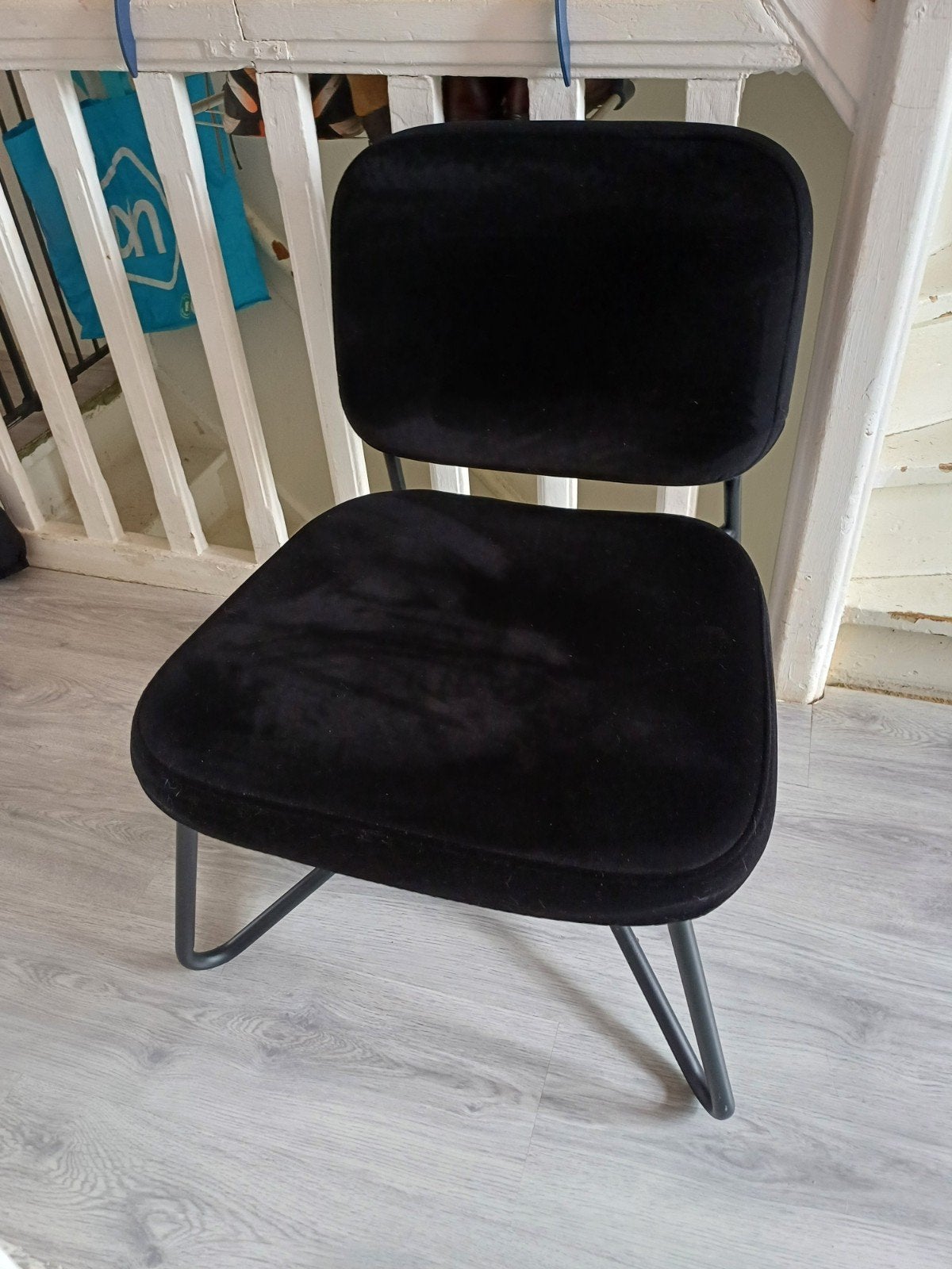 Stoel, Huis en Inrichting, Stoelen, Gebruikt, Zwart, Ophalen of Verzenden, Metaal