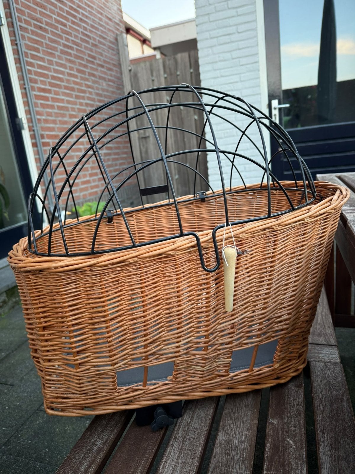 Basil fietsmand met rek - Pasja M 30L MIK, Ophalen, Zo goed als nieuw, Fietsmand