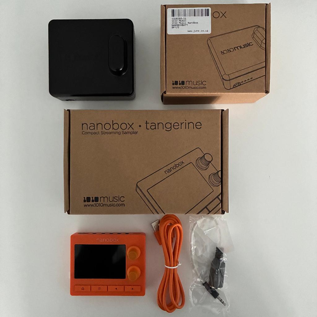 1010music Nanobox Tangerine sampler + battery case NIEUW, Muziek en Instrumenten, Samplers, Ophalen of Verzenden, Nieuw