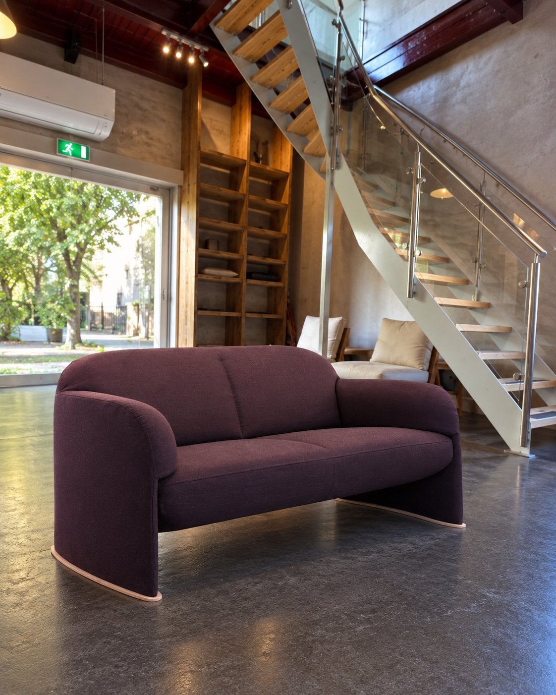 Leolux Modius  bank stof Kvadrat Remix burgundy NIEUW, Ophalen, Nieuw, Stof