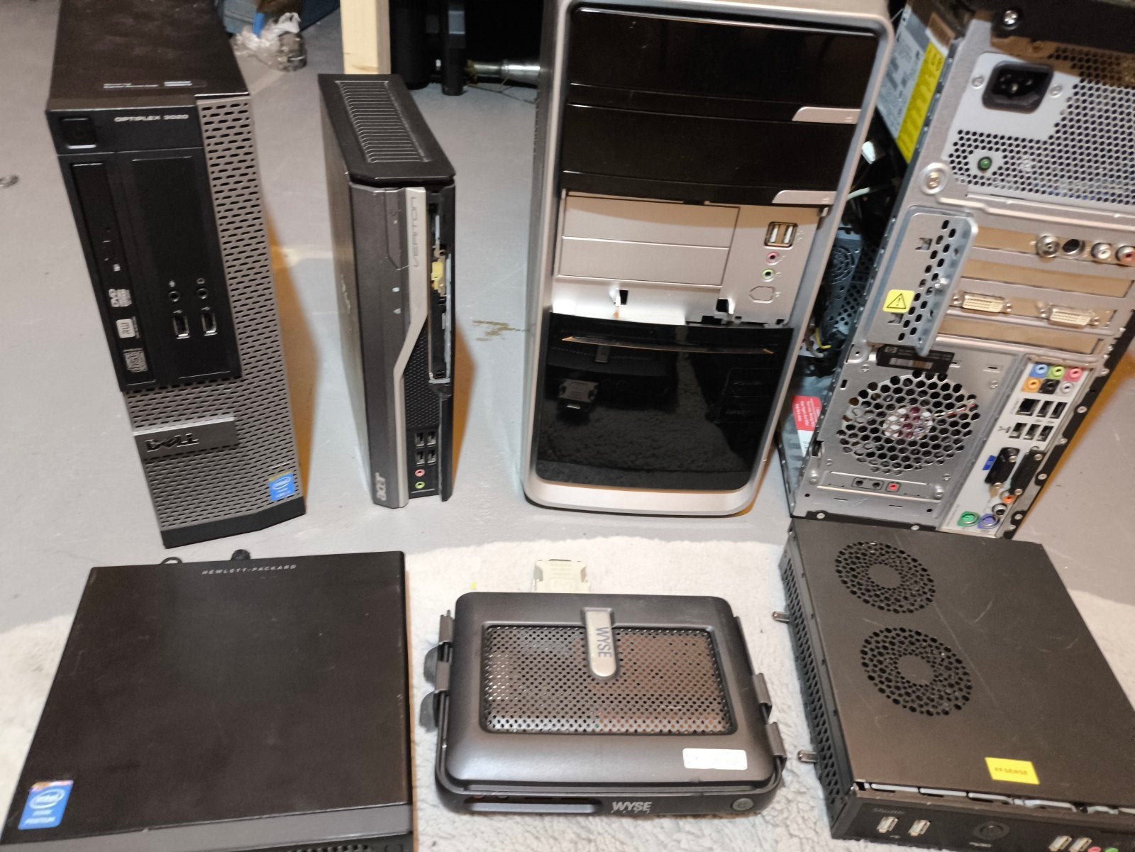 Partij 7 x Desktop HP / Dell /Acer core i3 / Pentium mini pc, Computers en Software, Desktop Pc's, Ophalen