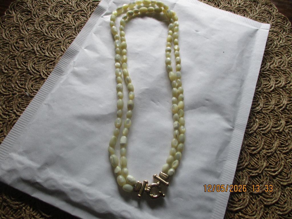 antieke kralen met gouden slot, Sieraden, Tassen en Uiterlijk, Antieke sieraden, Ophalen of Verzenden, Goud, Ketting