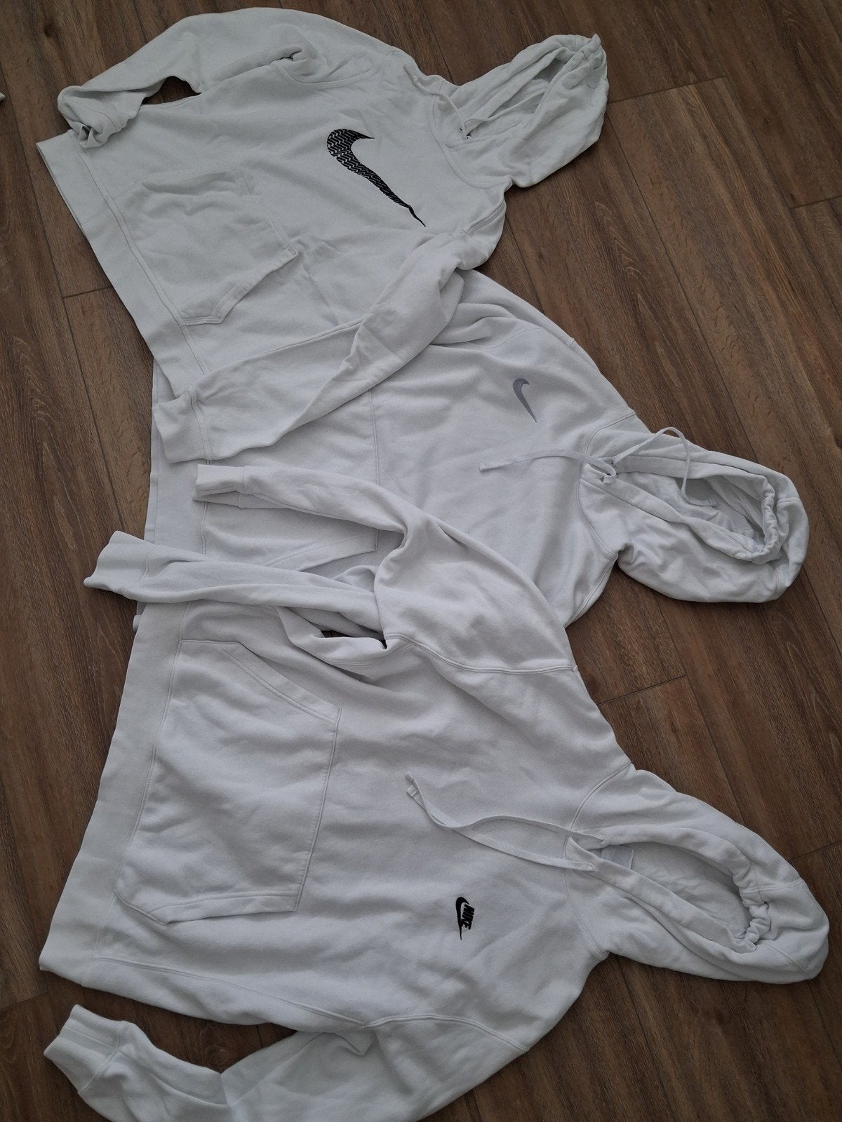 Nike hoodies maat L (3 stuks) wit, Maat 52/54 (L), Wit, Nike, Ophalen of Verzenden
