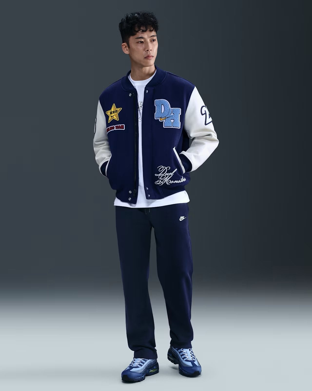Nike x Yu-Gi-Oh! Destroyer Jacket–Blue Void/Off White-Maat S, Ophalen of Verzenden, Nieuw, Maat 46 (S) of kleiner, Blauw