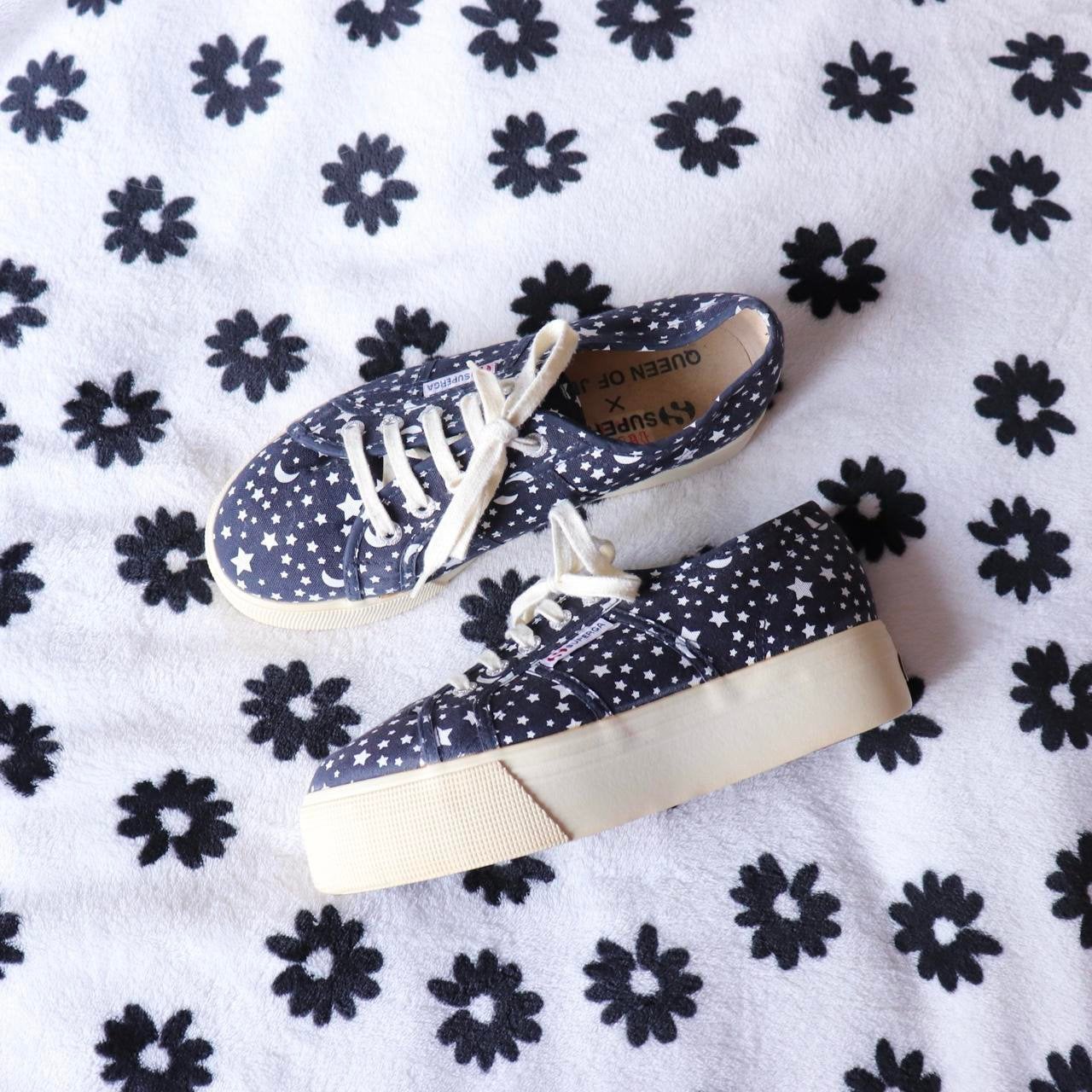 Superga sterren schoenen, Wit, Ophalen of Verzenden, Sneakers of Gympen, Zo goed als nieuw