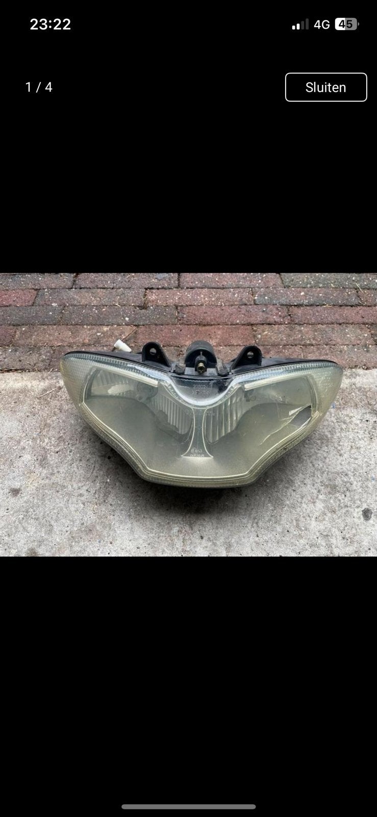 gilera runner koplamp, Ophalen