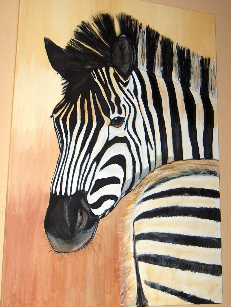 Zebra, Ophalen, Doek, Realistisch, Dieren