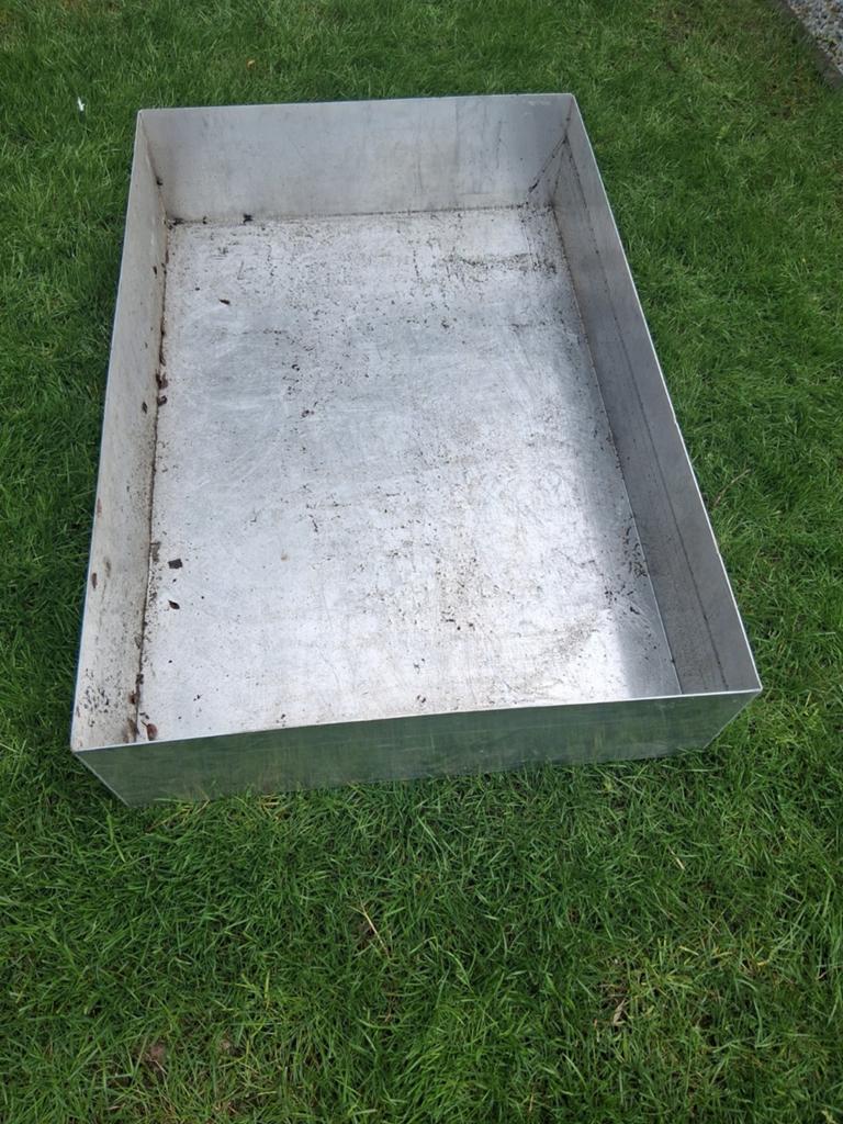 Aluminium bloembakken 120x80x24 cm - 2 stuks, Ophalen of Verzenden, Metaal, Balkon, Minder dan 30 cm