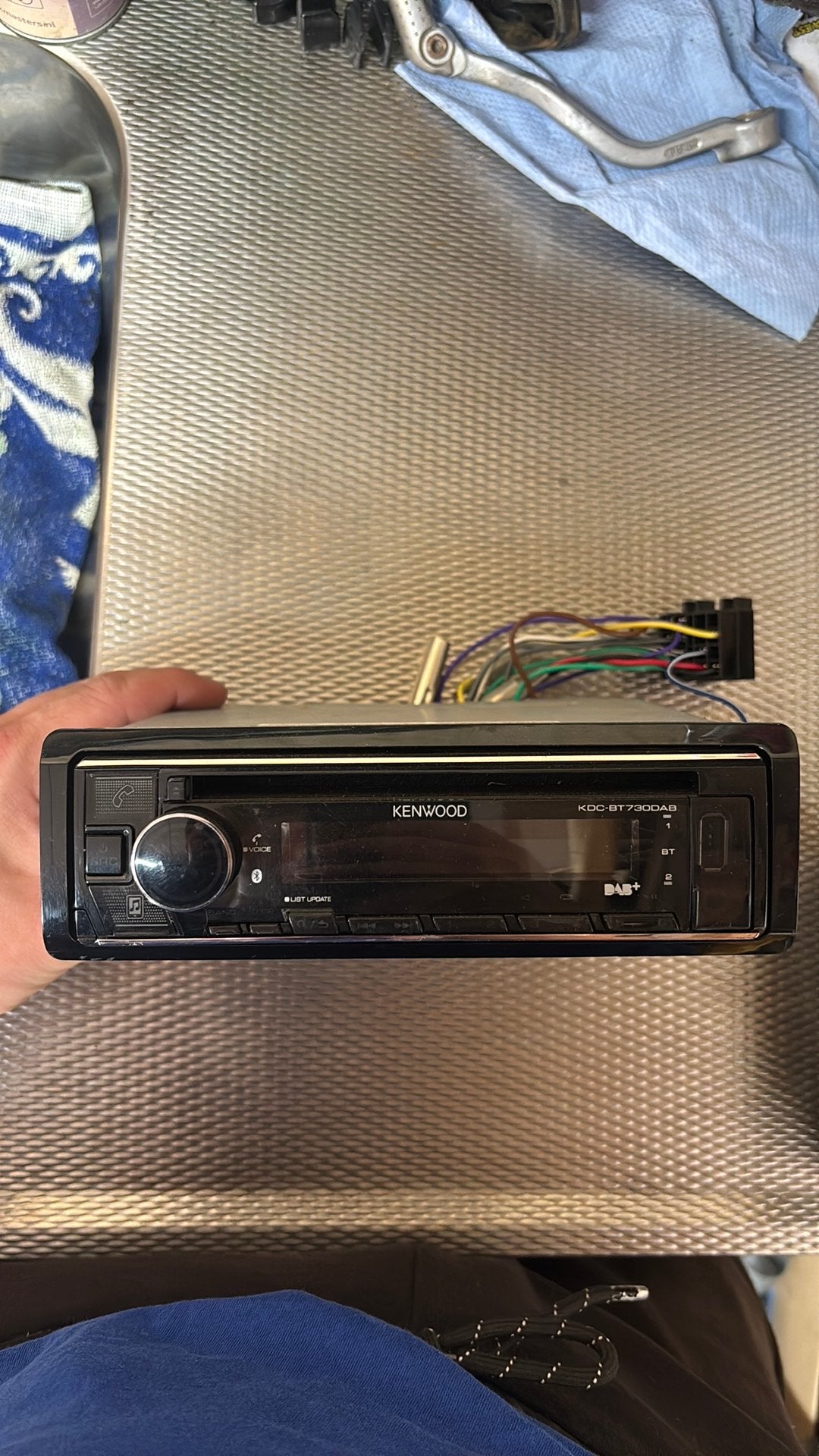 Bloutooth  DAB kenwood auto radio, Ophalen, Zo goed als nieuw