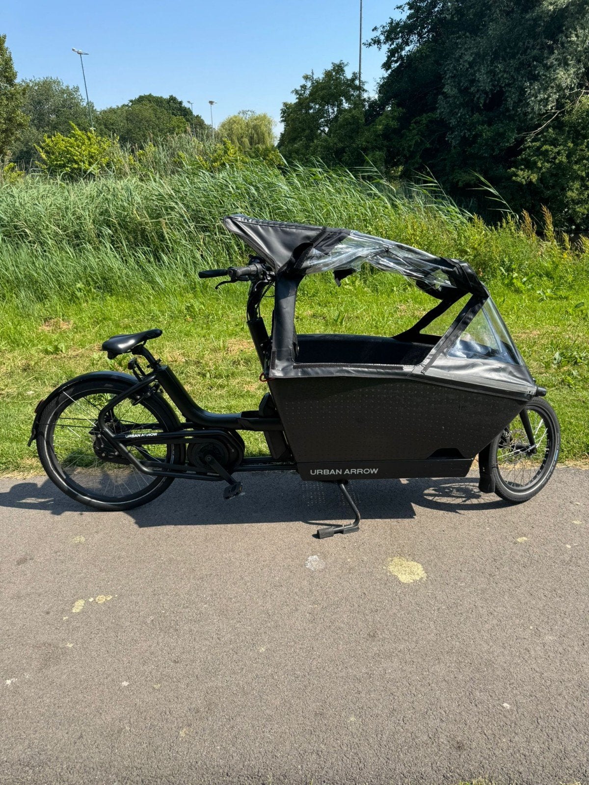 Urban Arrow bakfiets met Bosch Active Line Plus motor, Overige merken, Huif, Ophalen of Verzenden, Zo goed als nieuw