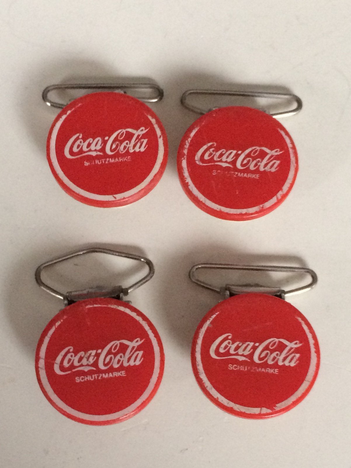 4 Coca Cola clips, Ophalen of Verzenden, Gebruikt