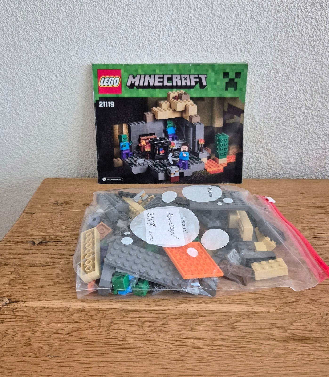 LEGO Minecraft 21119 De Dungeon, Ophalen, Gebruikt, Minecraft, Lego