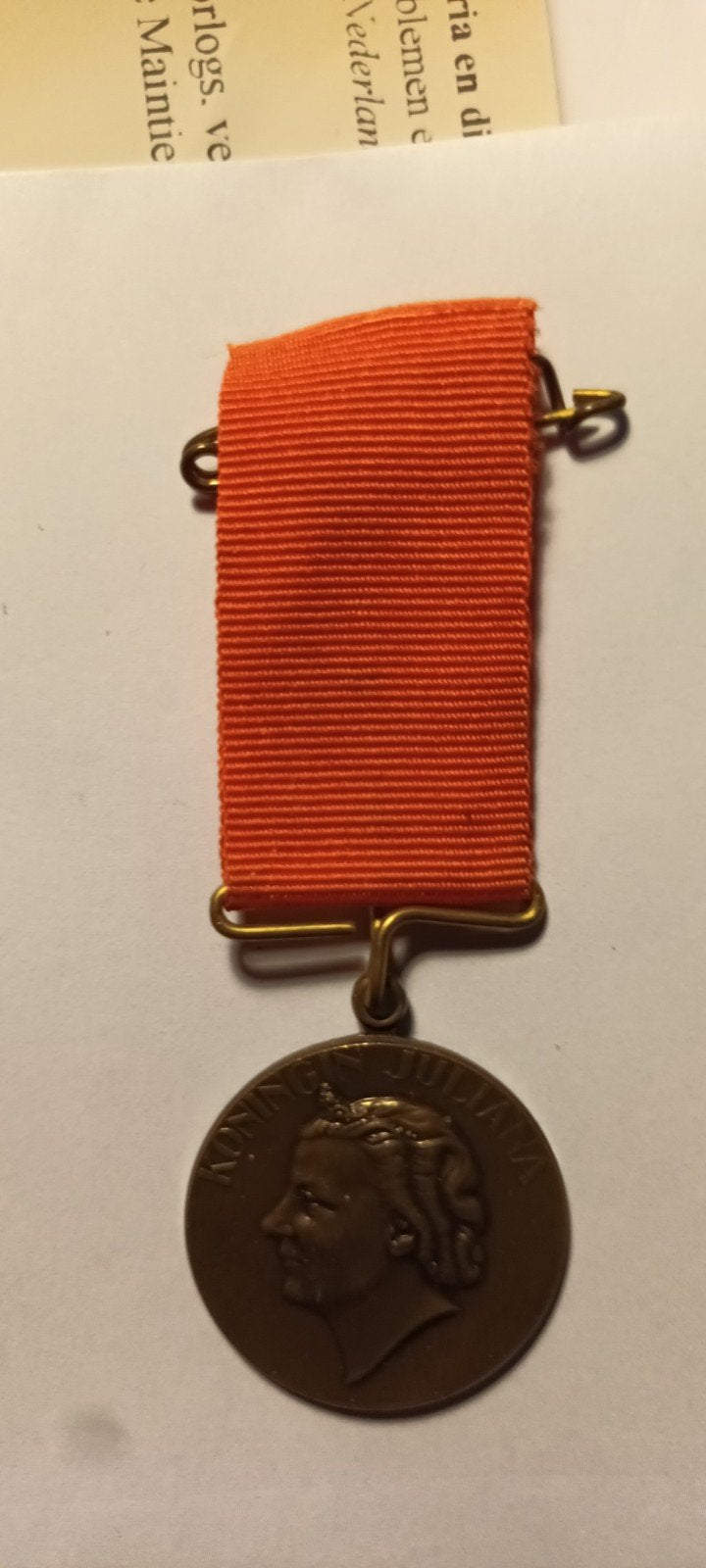 Koningin Juliana Medaille met Oranje Lint, Ophalen of Verzenden