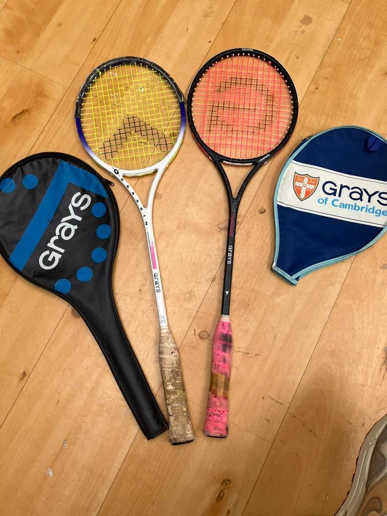 2 stuks vintage squash rackets grays, Sport en Fitness, Squash, Ophalen, Gebruikt