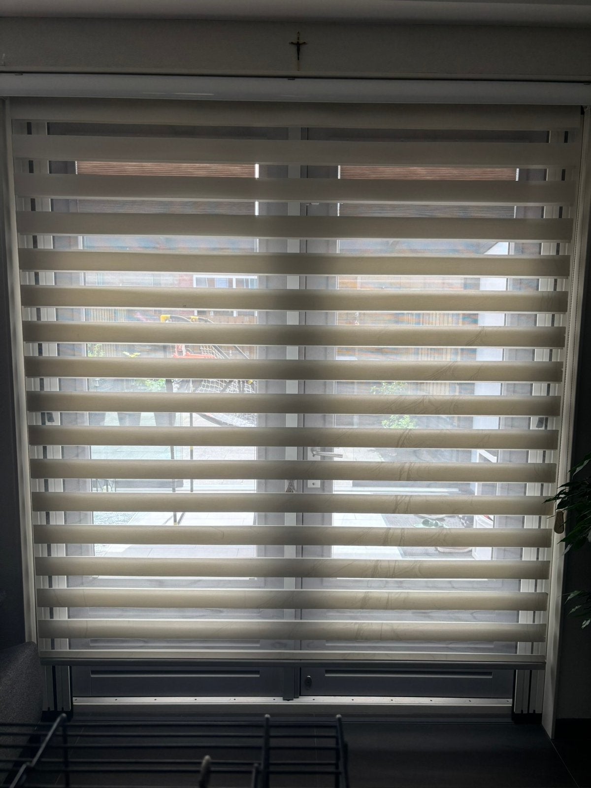 Stijlvol Rolgordijn - Perfect voor Privacy wit/creme, Ophalen, Gebruikt, Wit
