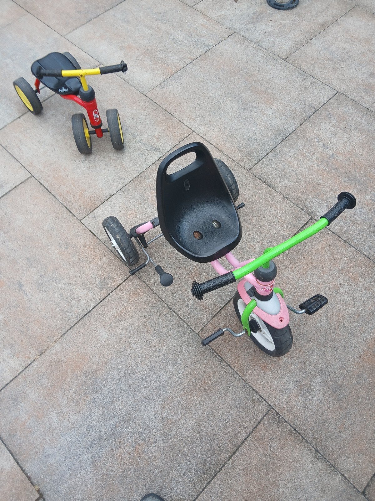 Puky driewieler roze/groen - Zo goed als nieuw, Kinderen en Baby's, Speelgoed | Buiten | Voertuigen en Loopfietsen, Ophalen