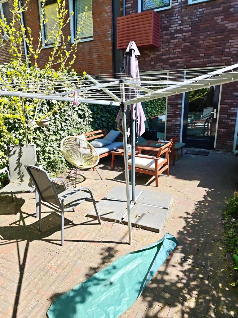 Brabantia Droogmolen met hoes - Zo goed als nieuw, Tuin en Terras, Droogmolens en Wasrekken, Ophalen of Verzenden, Zo goed als nieuw