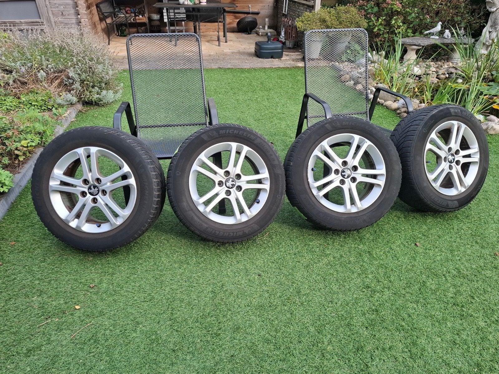 Winterbanden met velgen - Michelin Alpin 6 (215/60 R16), Ophalen, 16 inch, Banden en Velgen, Winterbanden