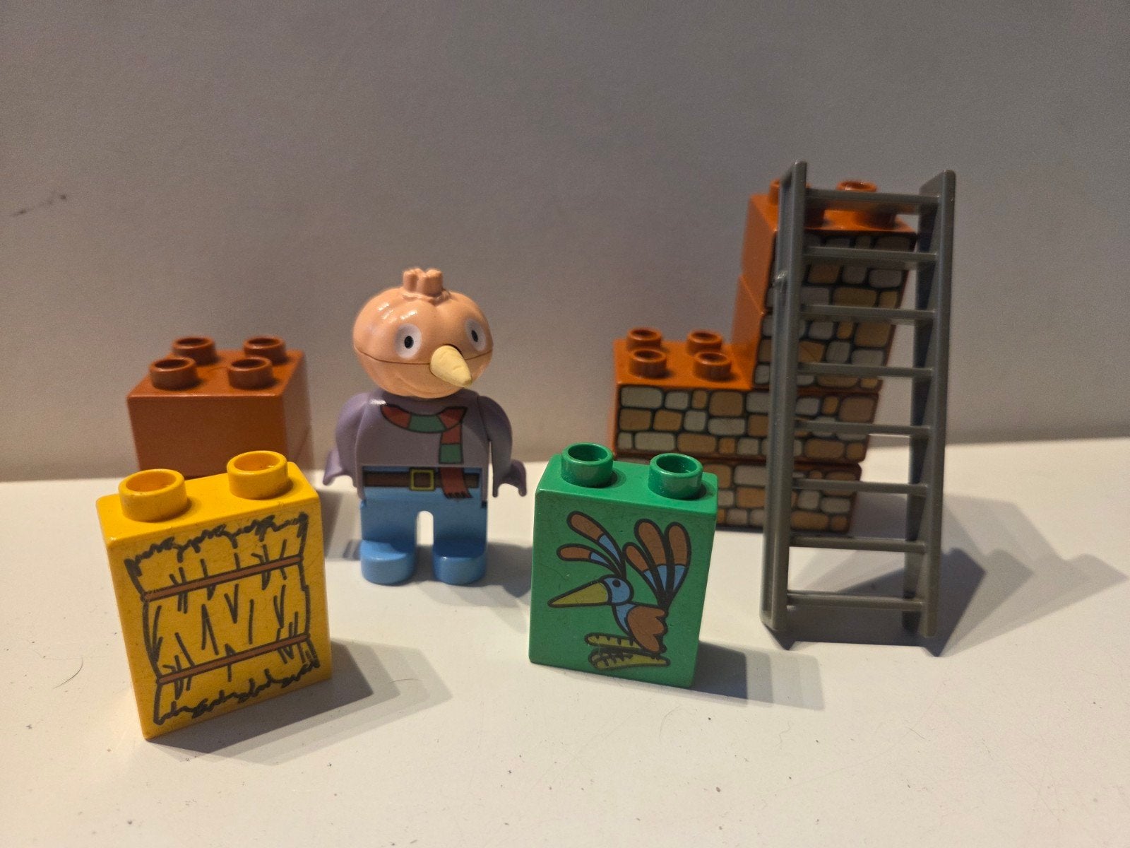 Lego Duplo 3286 Bob de bouwer Aardappel en Vogel - Compleet, Gebruikt, Ophalen of Verzenden, Compleet, Duplo