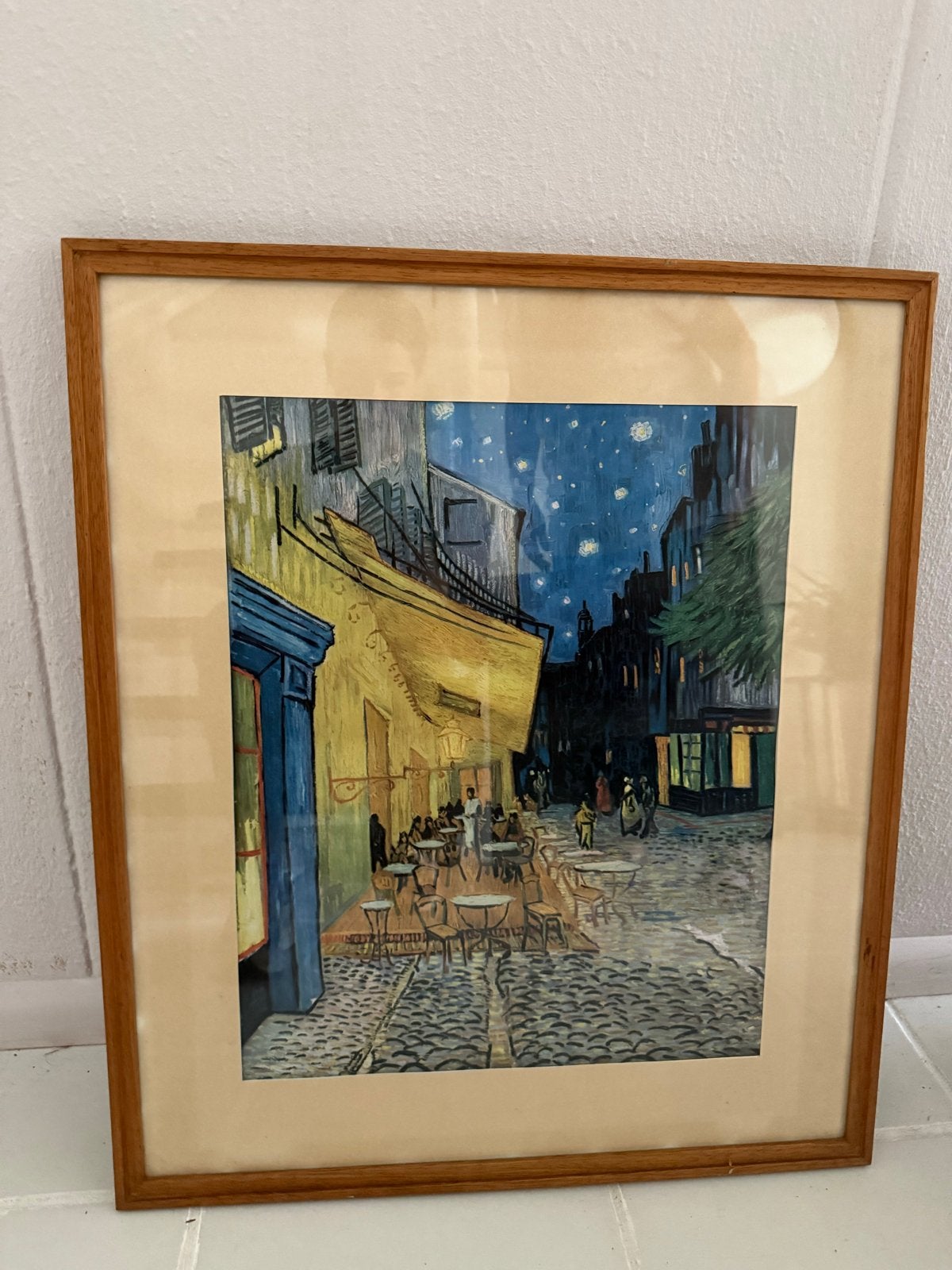 Ingelijste reproductie, Van Gogh's 'Caféterras bij nacht', Ophalen, Expressionistisch, Print, Ingelijst