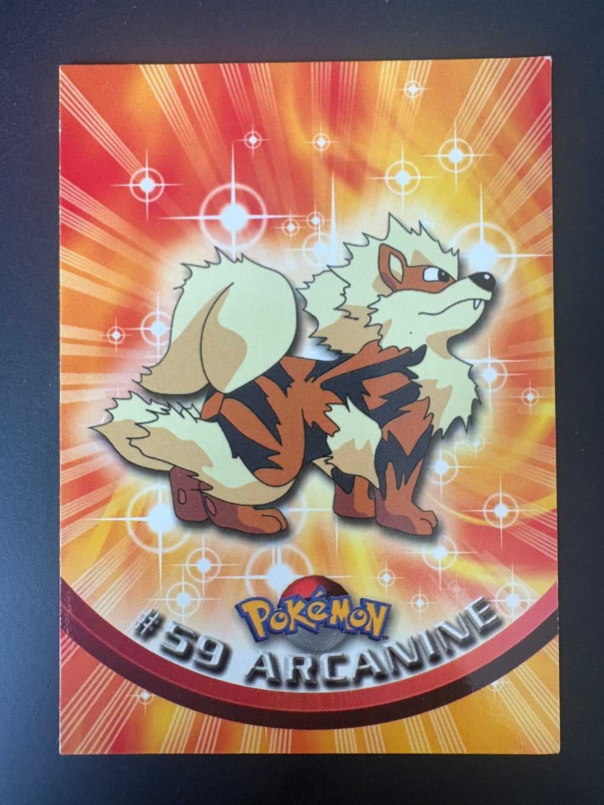 Pokémon Arcanine #59 TV Animation Edition Kaart, Ophalen of Verzenden, Zo goed als nieuw, Losse kaart