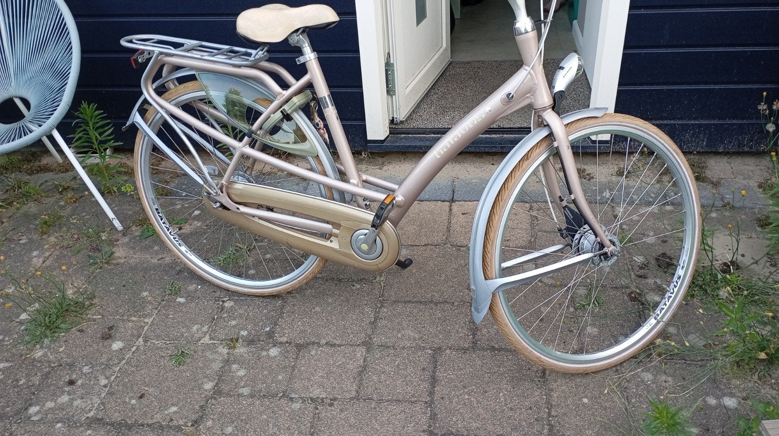 Batavus damesfiets, 7 versnellingen, framemaat 53, Versnellingen, Batavus, Ophalen of Verzenden, Trommelrem