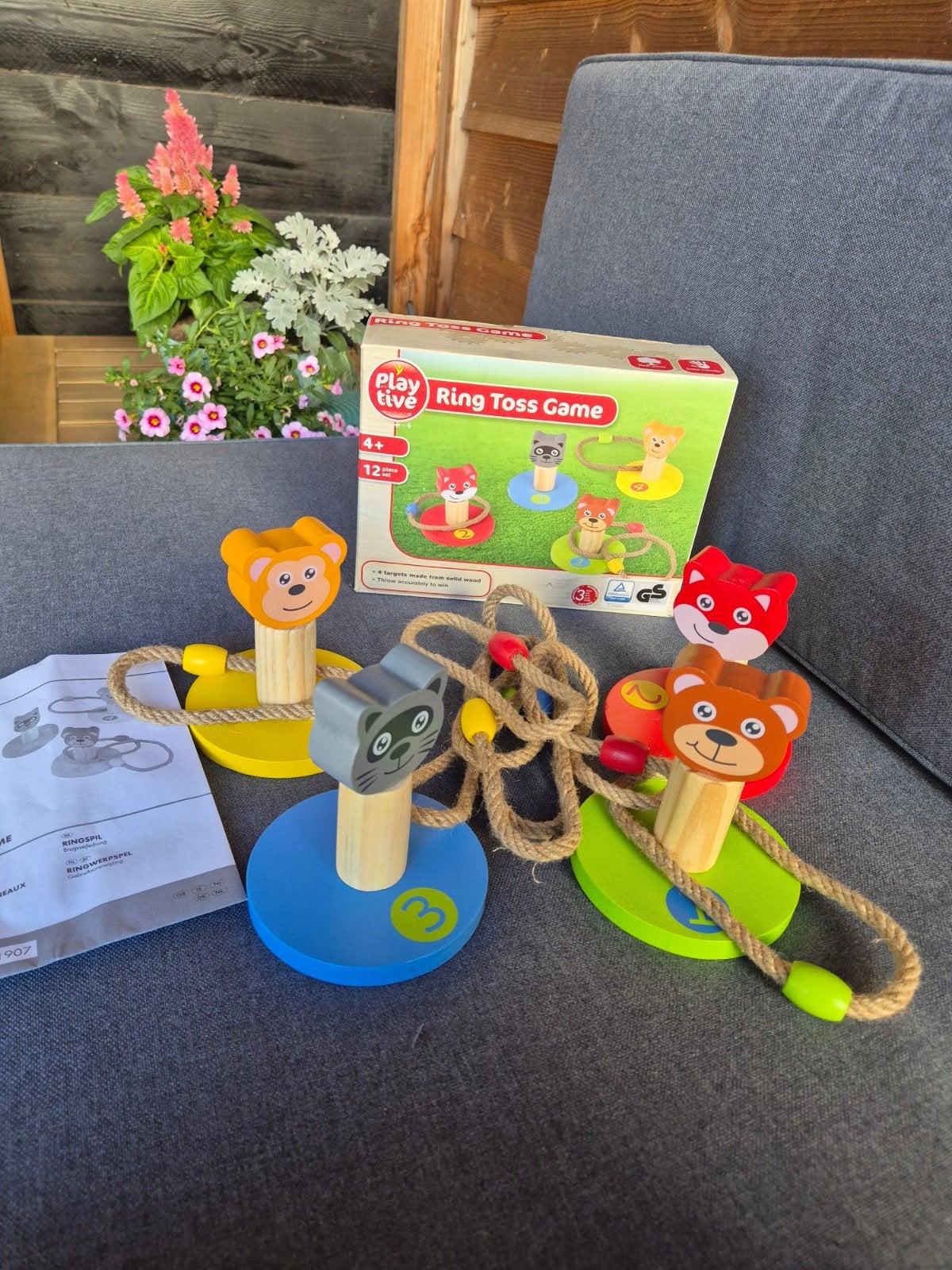 Playtive Houten Ring Toss Game - Buitenspeelgoed, Ophalen of Verzenden, Zo goed als nieuw