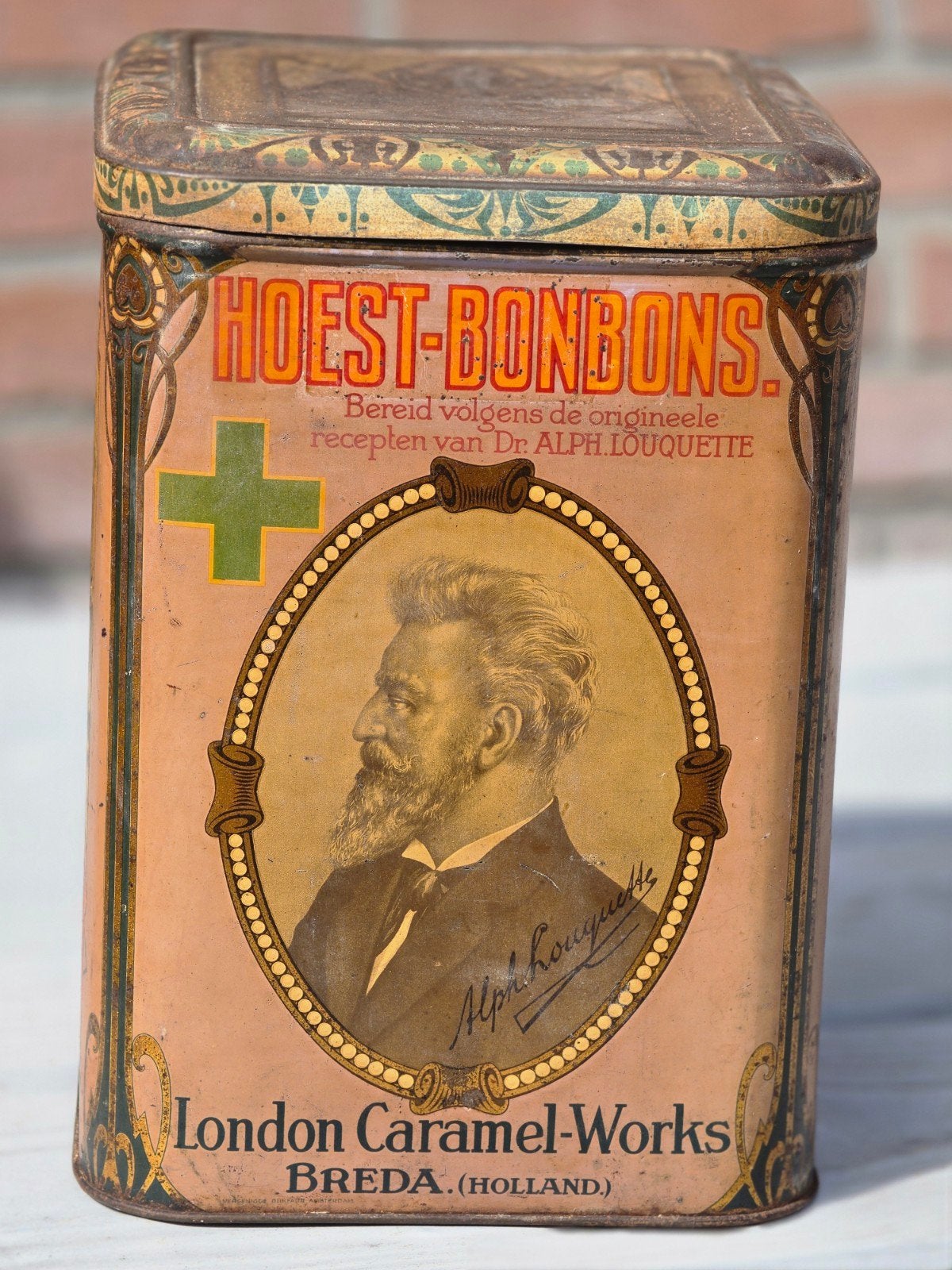 Hoest Bonbons Kerst blik London Caramel Works Breda, Verzamelen, Blikken, Ophalen of Verzenden, Gebruikt, Overige